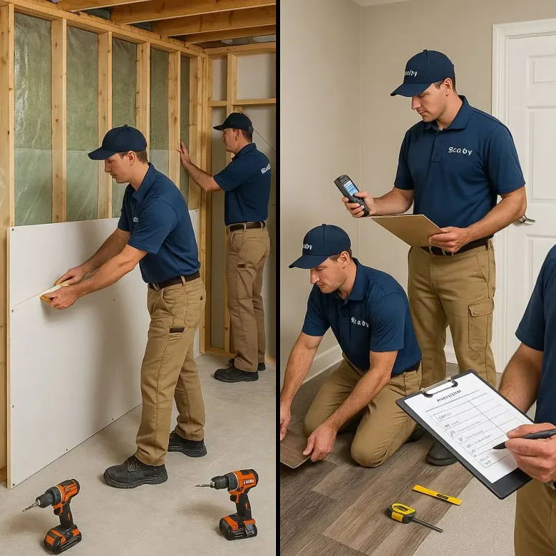 Repairs and Reconstruction process in New Market, TN
